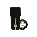 Medtainer | Storage w/ Grinder 6ix Side Black - 20 Dram | The Ultimate All-in-One Storage and Grinder Solution