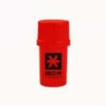 Medtainer | Storage w/ Grinder Red w/ Black Medtainer | Logo, 20 Dram | Effortless Storage and Grinding Solution