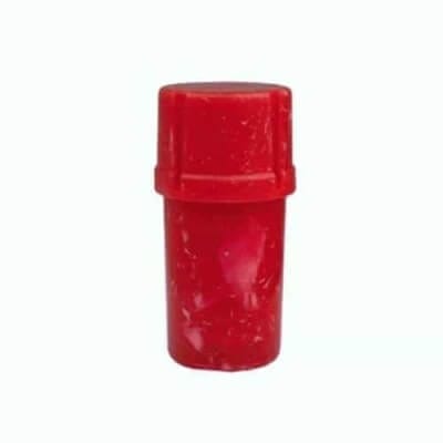 Medtainer | Storage w/ Grinder Red Marble Swirl - 20 Dram | The Ultimate Storage Solution for the Modern Lifestyle