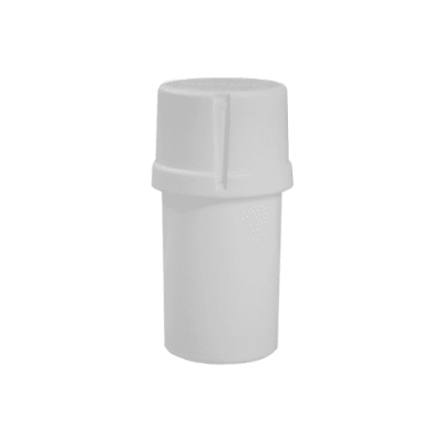 Medtainer | Storage w/ Grinder Solid White - 20 Dram | Elevate Your Storage and Grinding Routine