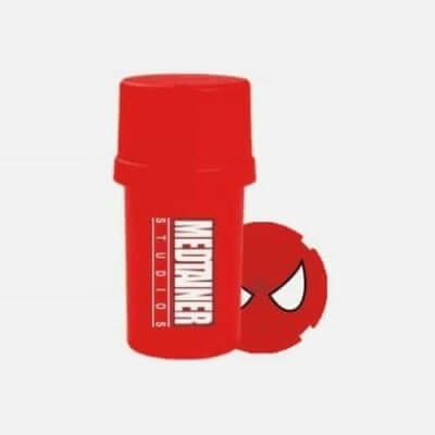 Medtainer | Storage w/ Grinder "Comic Collection" The Webhead (SM) - 20 Dram | Your Superhero Sidekick for Storage & Grinding