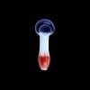Chameleon Glass Dancer Series Glass Pipe - Blue Home Dancer