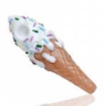 Empire Glassworks | "Sprinkle Cone" Glass Pipe | Sweet and Stylish Handcrafted Delight