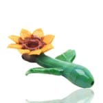 Empire Glassworks | Sunflower Sherlock Hand Pipe | Brighten Your Day with Every Puff
