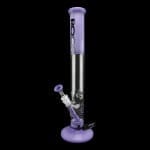 ROOR | Custom Classic 18" Straight Water Pipe 50mm x 5mm - Purple | Elevate Your Smoking Sessions with Elegance