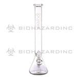 Bio Hazrard | 18" Classic 50mm x 5mm Beaker Water Pipe - Gold | The Durable Beaker for Serious Hits