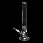 ROOR | Custom Classic 18" 9mm Thick Beaker Water Pipe w/ Sandblasted Starline Logo | High-Performance Glass for Serious Enthusiasts