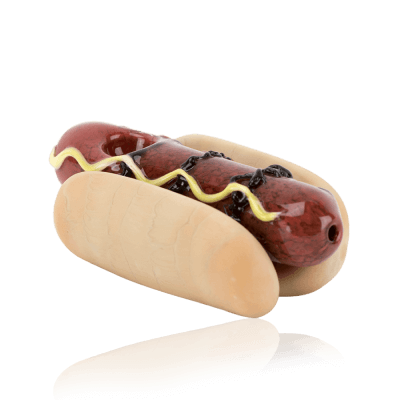 Empire Glassworks Hot Dog Hand Pipe 01