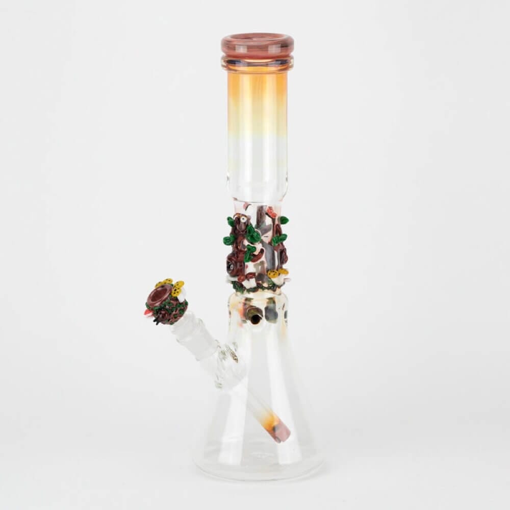 Empire Glassworks Hootie's Forest Beaker Water Pipe 03