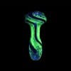 Chameleon Glass Respirator Hand Pipe - UV Reactive 03