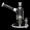 ROOR Tech 8" Fixed Barrel Bubbler - Grey & White - 09