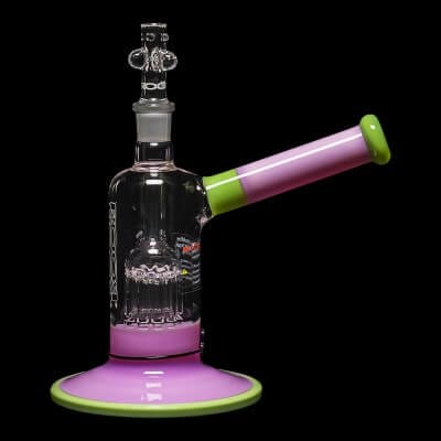 ROOR Tech Fixed Stem 8" 10-Arm Tree Bubbler - Pink & Mint - 01