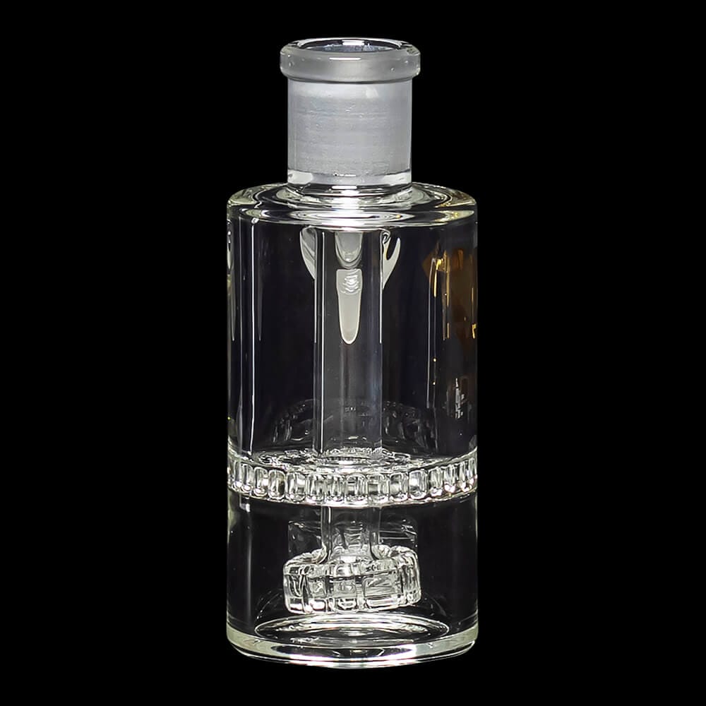 Diamond Glass Ash Catcher 45° 19mm/19mm w/ Showerhead & Honeycomb Percs - 04