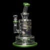 Diamond Glass Cyclon 2 Water Pipe - Green - 05