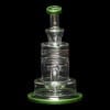 Diamond Glass Cyclon 2 Water Pipe - Green - 06