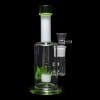 Diamond Glass Icon Pill Water Pipe - White & Green - 03