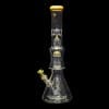 Diamond Glass Levels 17" Beaker Water Pipe - Topazine - 06