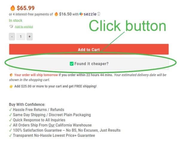 Low Price Button