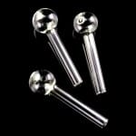 420º Below | Clear Thick Glass Straight Oil Burner Hand Pipe (1pc) - Made in USA | Elevate Your Oil Burning Game