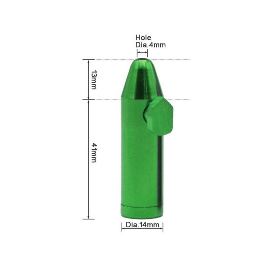 Premium Aluminum Snuff Bullet "Hollow Point" Specs