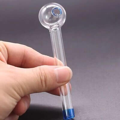 4" Oil Burner Hand Pipe w/ Color Accents - 01