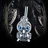 Thick Clear Glass Owl Oil Burner Rig - 01