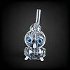 Thick Clear Glass Owl Oil Burner Rig - 02