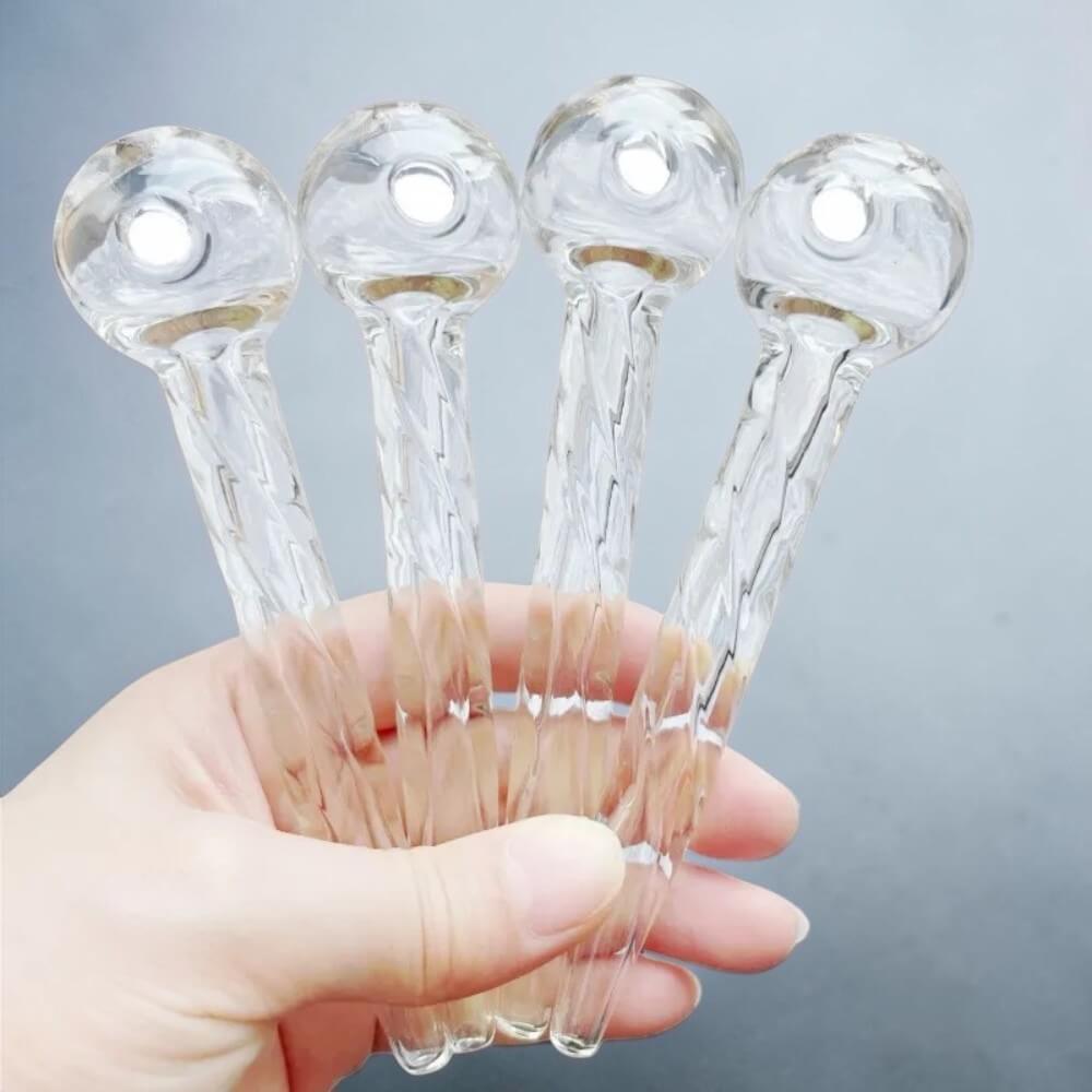Thick Spiral Glass Oil Burner Pipe - 01